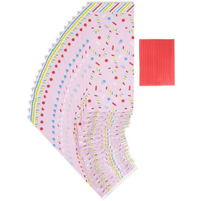 Wilton vánoční sáčky na sladkosti motiv hůlky 20 ks